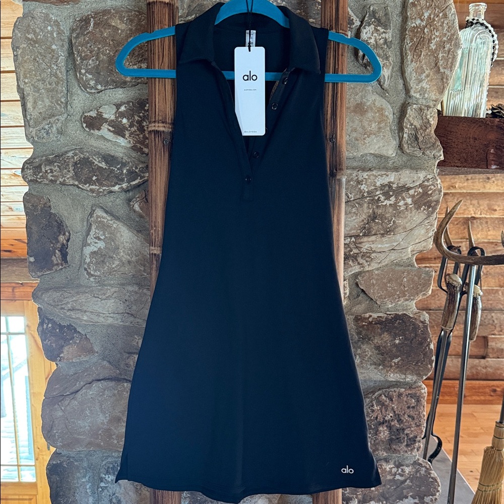 ALO Yoga Black Tennis Dress XS
